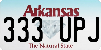 AR license plate 333UPJ