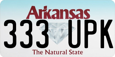 AR license plate 333UPK