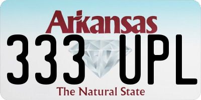 AR license plate 333UPL