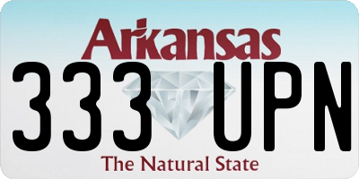 AR license plate 333UPN