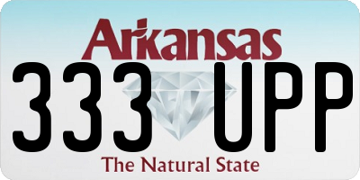 AR license plate 333UPP