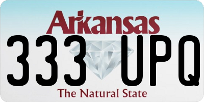 AR license plate 333UPQ