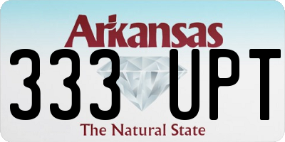 AR license plate 333UPT