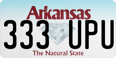 AR license plate 333UPU