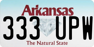 AR license plate 333UPW