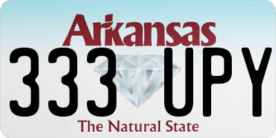 AR license plate 333UPY