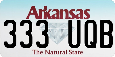 AR license plate 333UQB