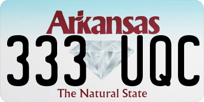 AR license plate 333UQC