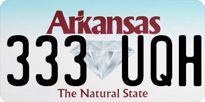AR license plate 333UQH