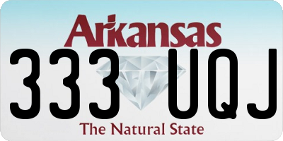 AR license plate 333UQJ