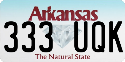 AR license plate 333UQK