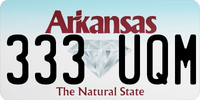 AR license plate 333UQM