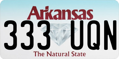 AR license plate 333UQN