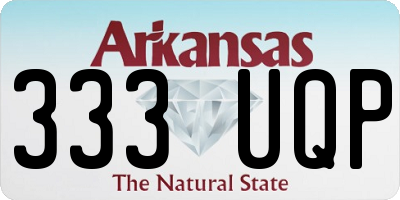 AR license plate 333UQP