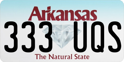 AR license plate 333UQS