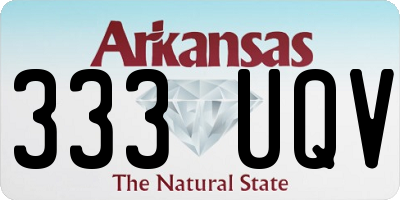 AR license plate 333UQV
