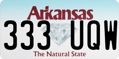 AR license plate 333UQW