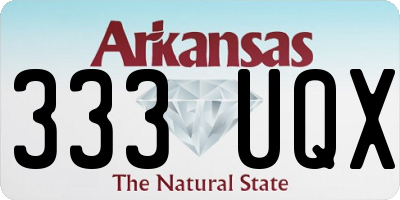 AR license plate 333UQX