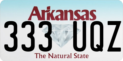 AR license plate 333UQZ