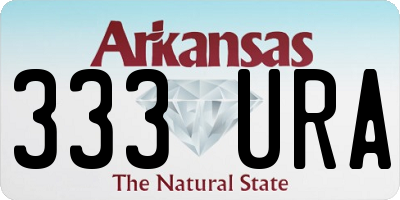 AR license plate 333URA