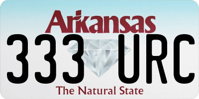 AR license plate 333URC