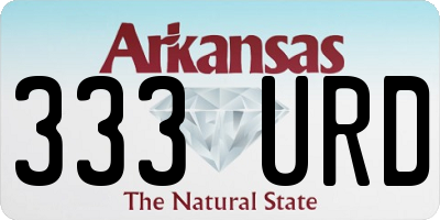 AR license plate 333URD