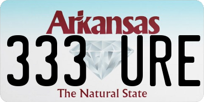 AR license plate 333URE