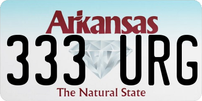 AR license plate 333URG