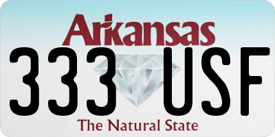 AR license plate 333USF