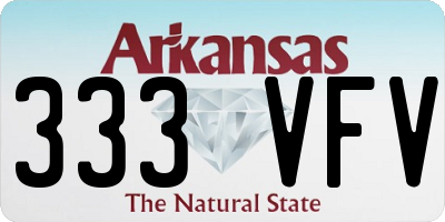 AR license plate 333VFV