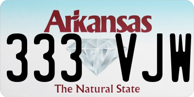 AR license plate 333VJW