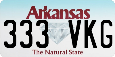 AR license plate 333VKG
