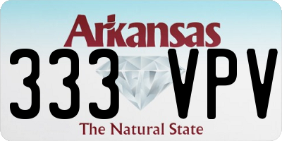AR license plate 333VPV