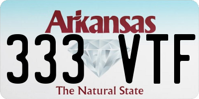 AR license plate 333VTF