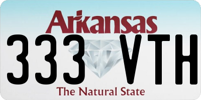 AR license plate 333VTH