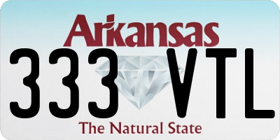AR license plate 333VTL