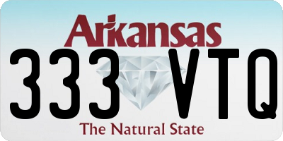AR license plate 333VTQ