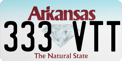 AR license plate 333VTT