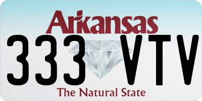 AR license plate 333VTV