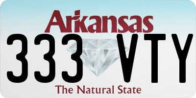 AR license plate 333VTY