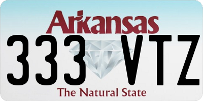 AR license plate 333VTZ