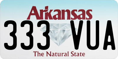 AR license plate 333VUA