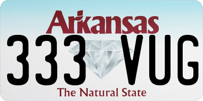 AR license plate 333VUG
