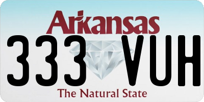 AR license plate 333VUH