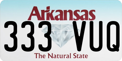 AR license plate 333VUQ