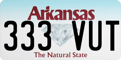 AR license plate 333VUT