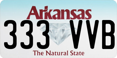 AR license plate 333VVB