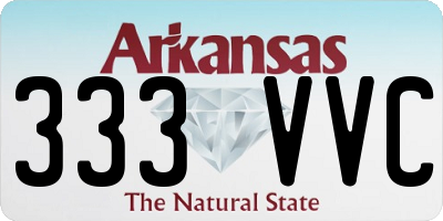 AR license plate 333VVC