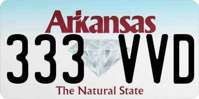 AR license plate 333VVD