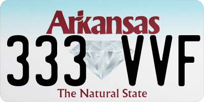 AR license plate 333VVF